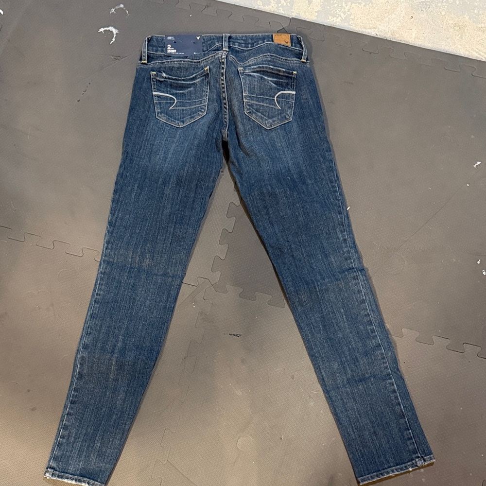 American Eagle Outfitters Indigo Skinny Jeans - Dark Blue Wash